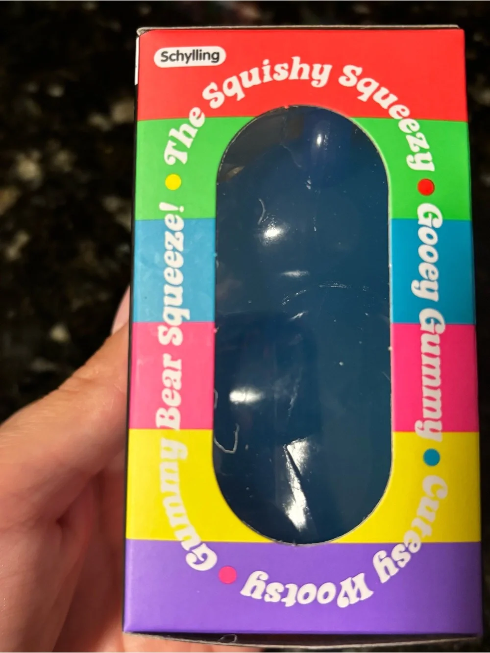 Schylling NeeDoh Gummy Bear Squishy Fidget Toy Blue